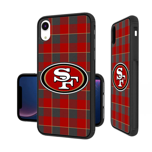 San Francisco 49ers iPhone Plaid Design Bump Case