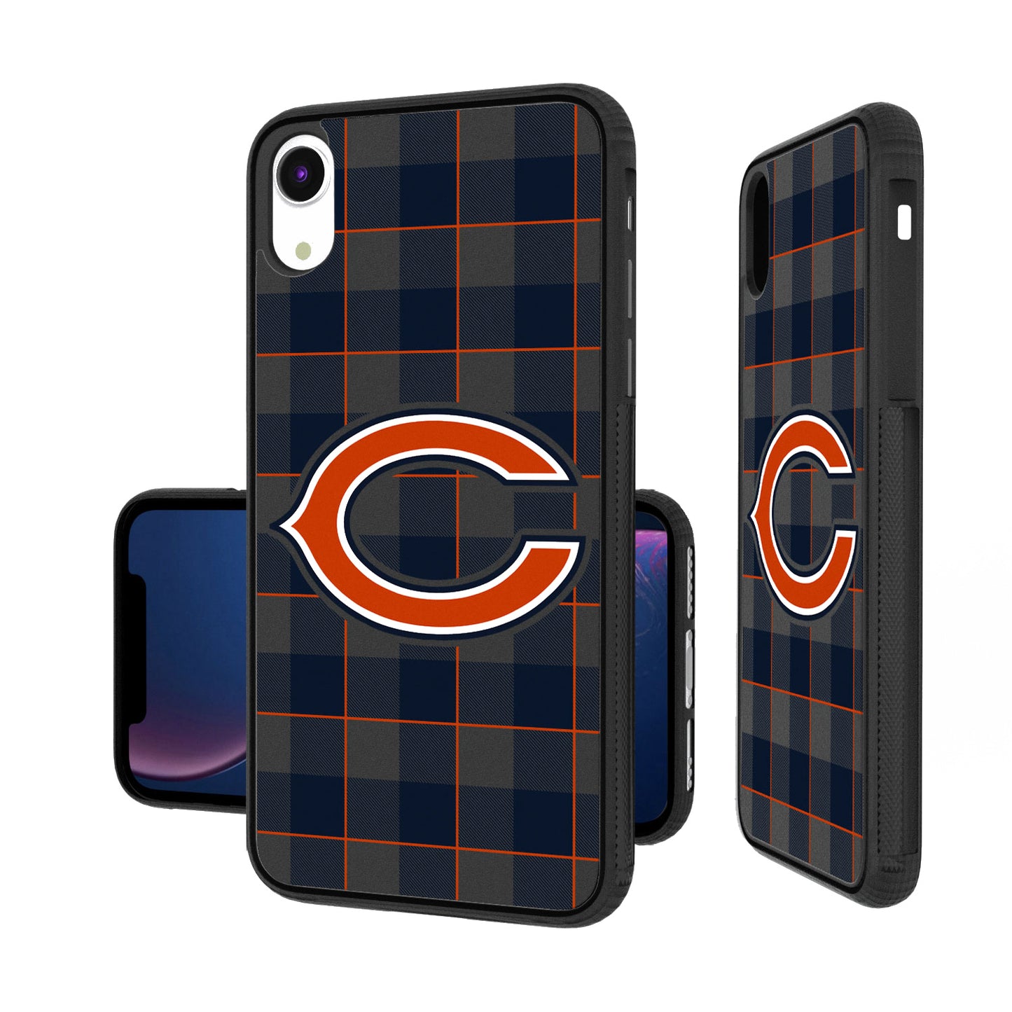 Chicago Bears iPhone Plaid Design Bump Case