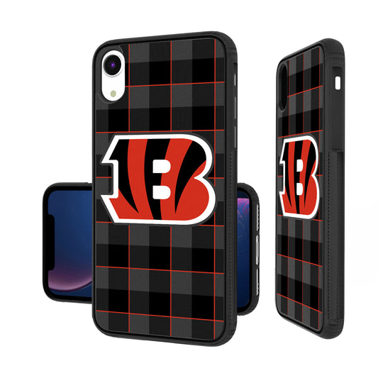 Cincinnati Bengals iPhone Plaid Design Bump Case