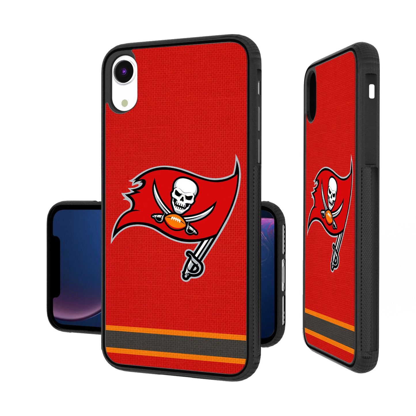 Tampa Bay Buccaneers iPhone Stripe Design Bump Case