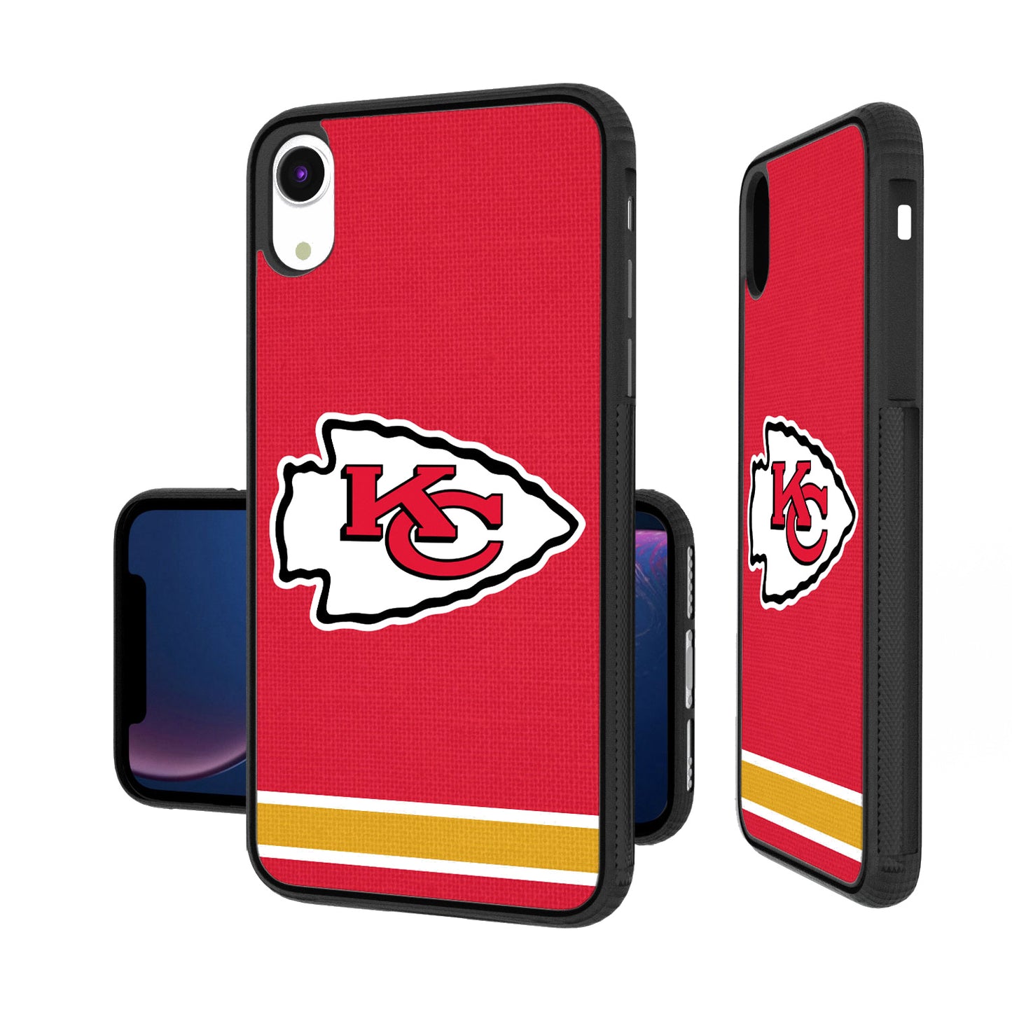 Kansas City Chiefs iPhone Stripe Design Bump Case