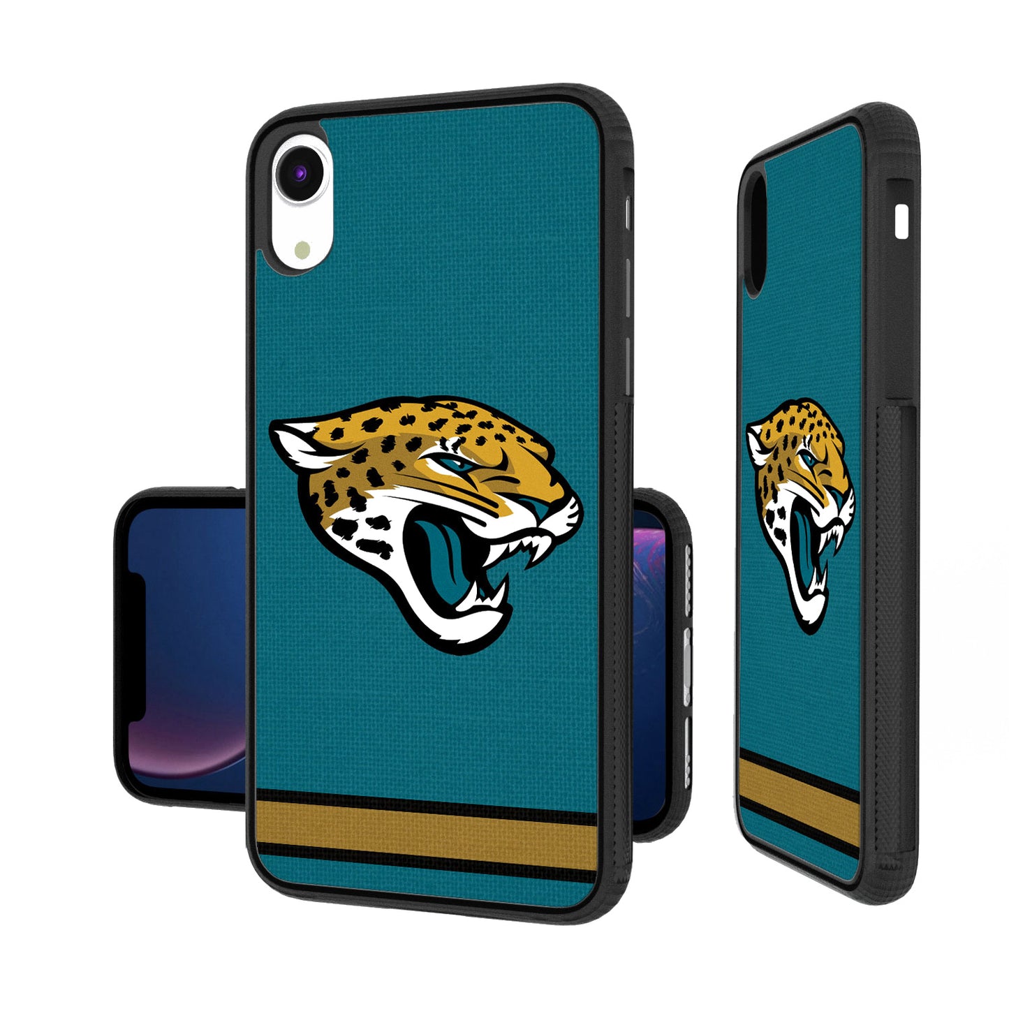 Jacksonville Jaguars iPhone Stripe Design Bump Case