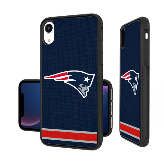 New England Patriots iPhone Stripe Design Bump Case