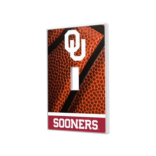 Oklahoma Sooners Basketball Design Single Toggle Light Switch Plate