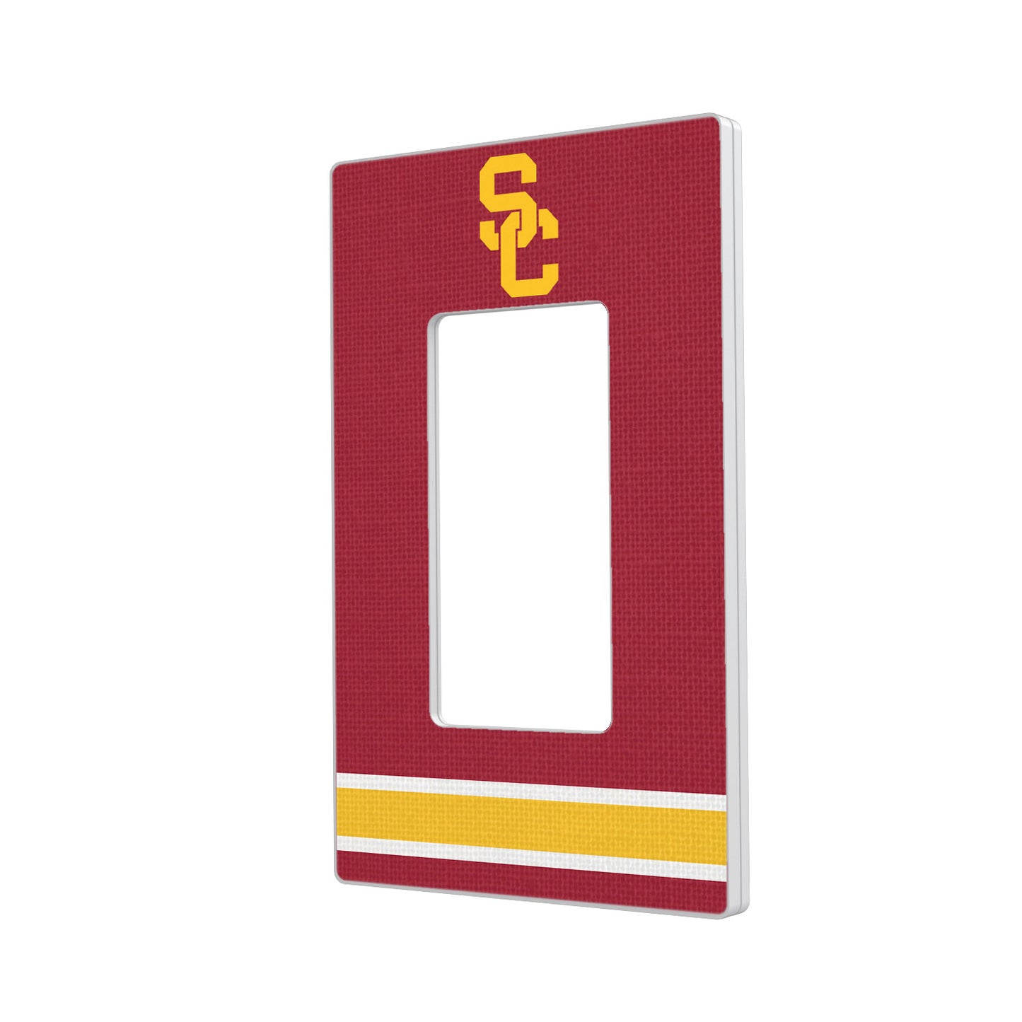 USC Trojans Stripe Design Single Rocker Light Switch Plate