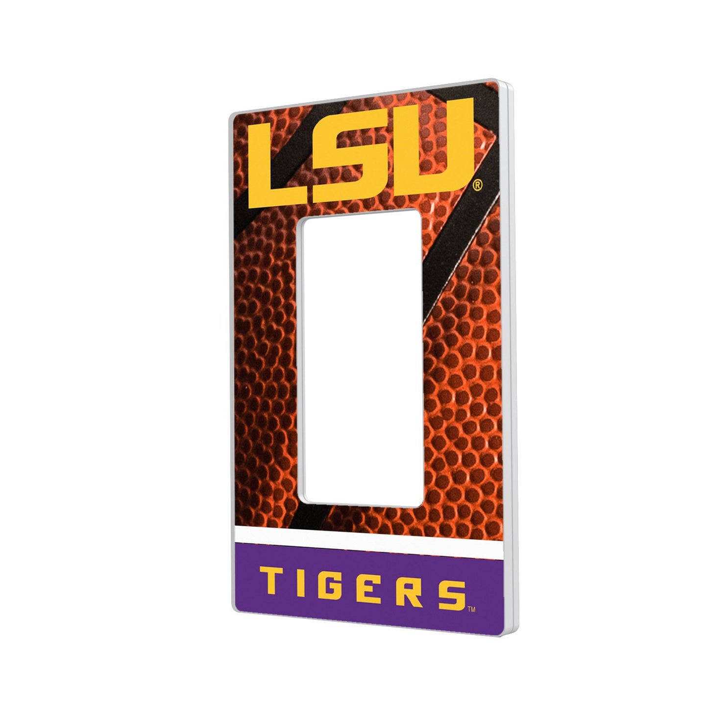LSU Tigers Basketball Design Single Rocker Light Switch Plate