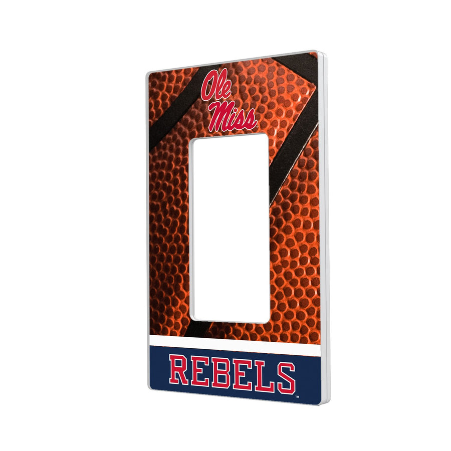 Ole Miss Rebels Basketball Design Single Rocker Light Switch Plate