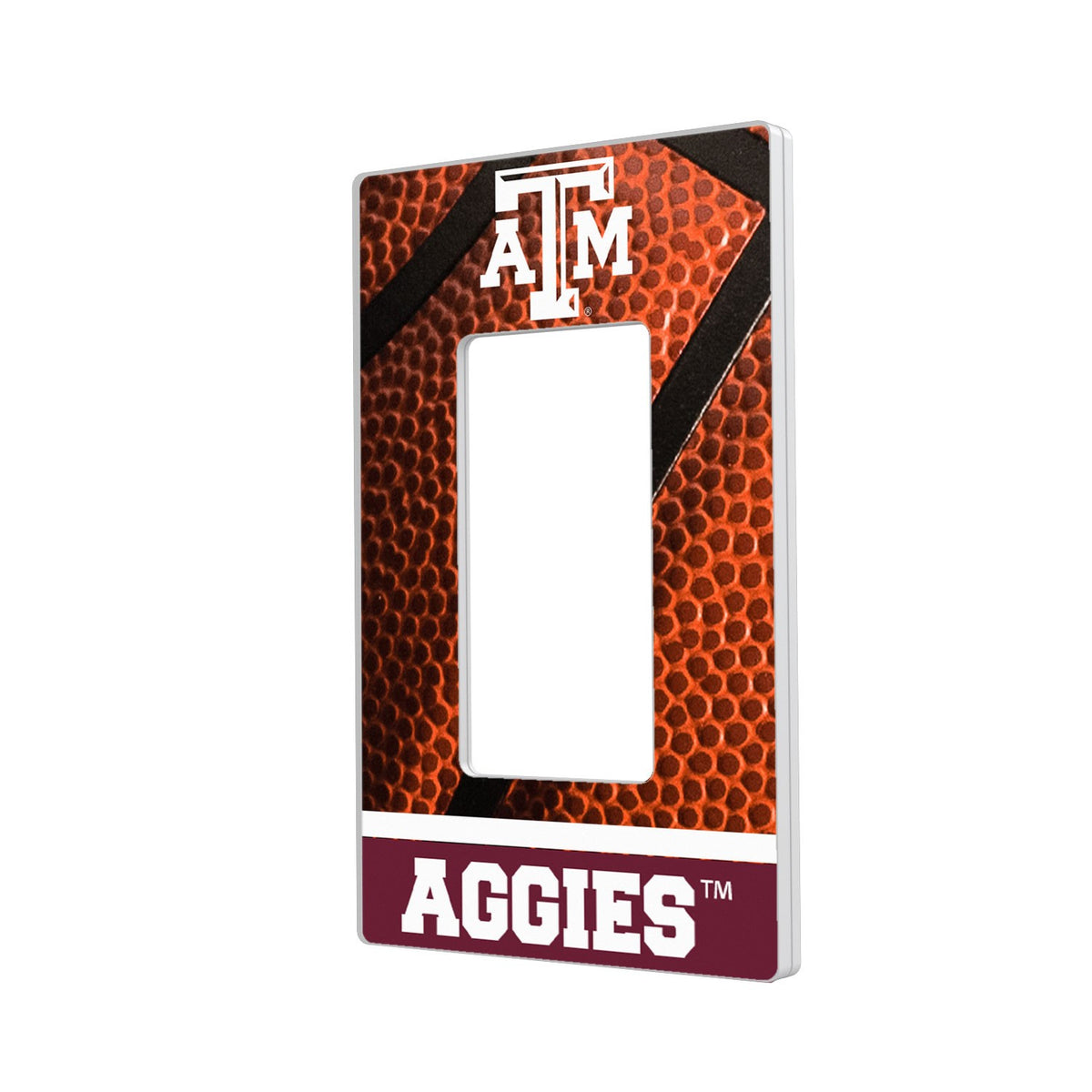 Texas A&M Aggies Basketball Design Single Rocker Light Switch Plate