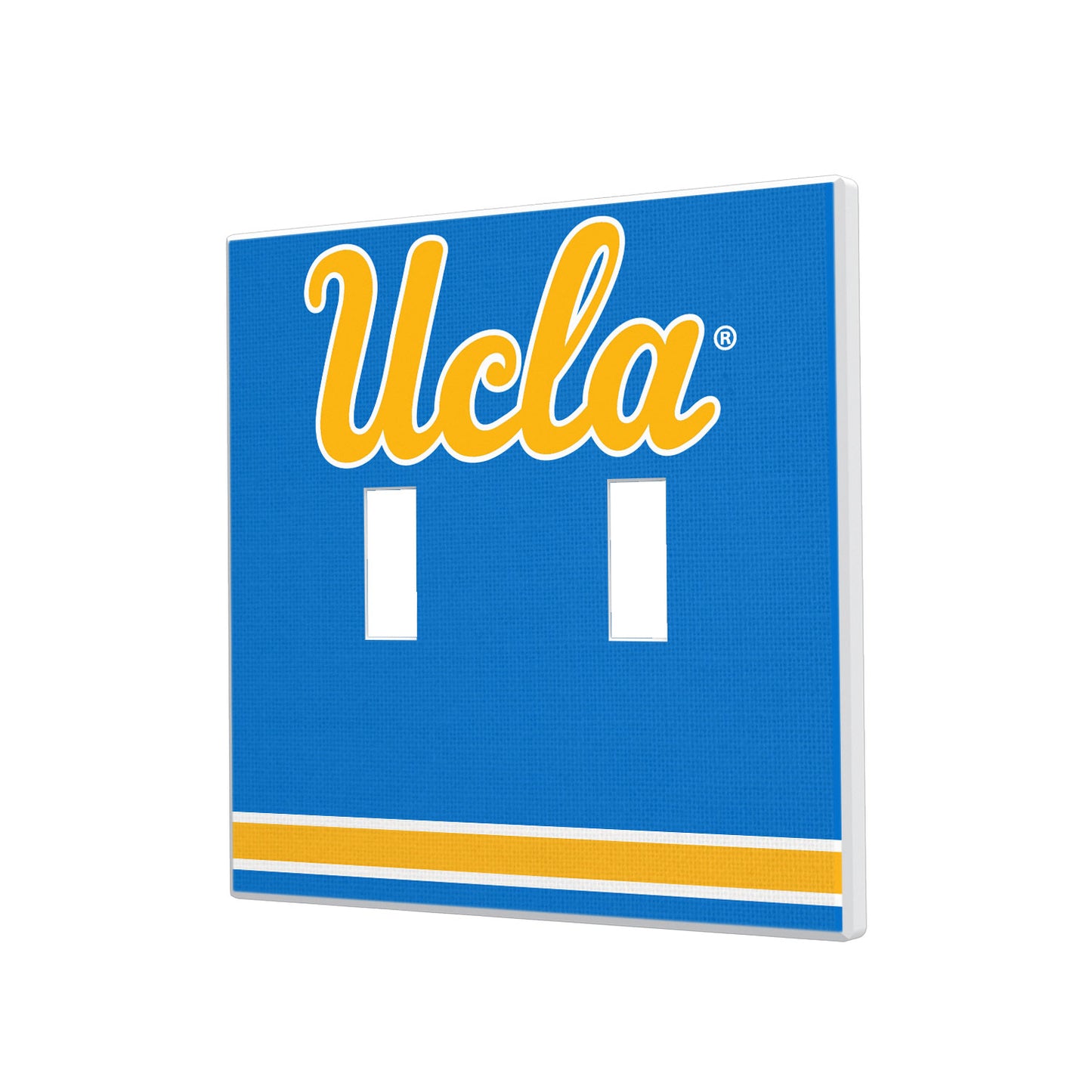 UCLA Bruins Stripe Design Double Toggle Light Switch Plate