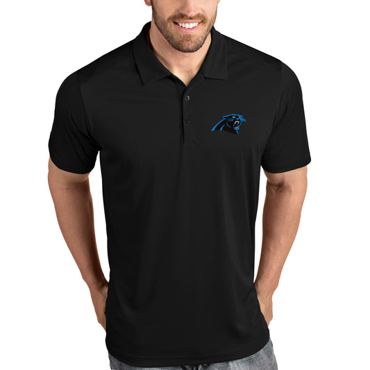 Carolina Panthers Antigua Tribute Polo - Black