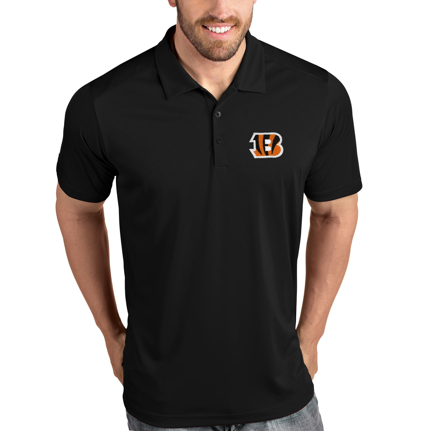 Cincinnati Bengals Antigua Tribute Polo - Black