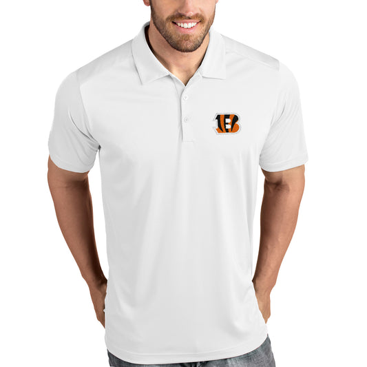 Cincinnati Bengals Antigua Tribute Polo - White