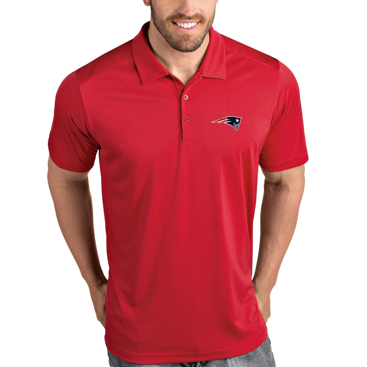 New England Patriots Antigua Tribute Polo - Red