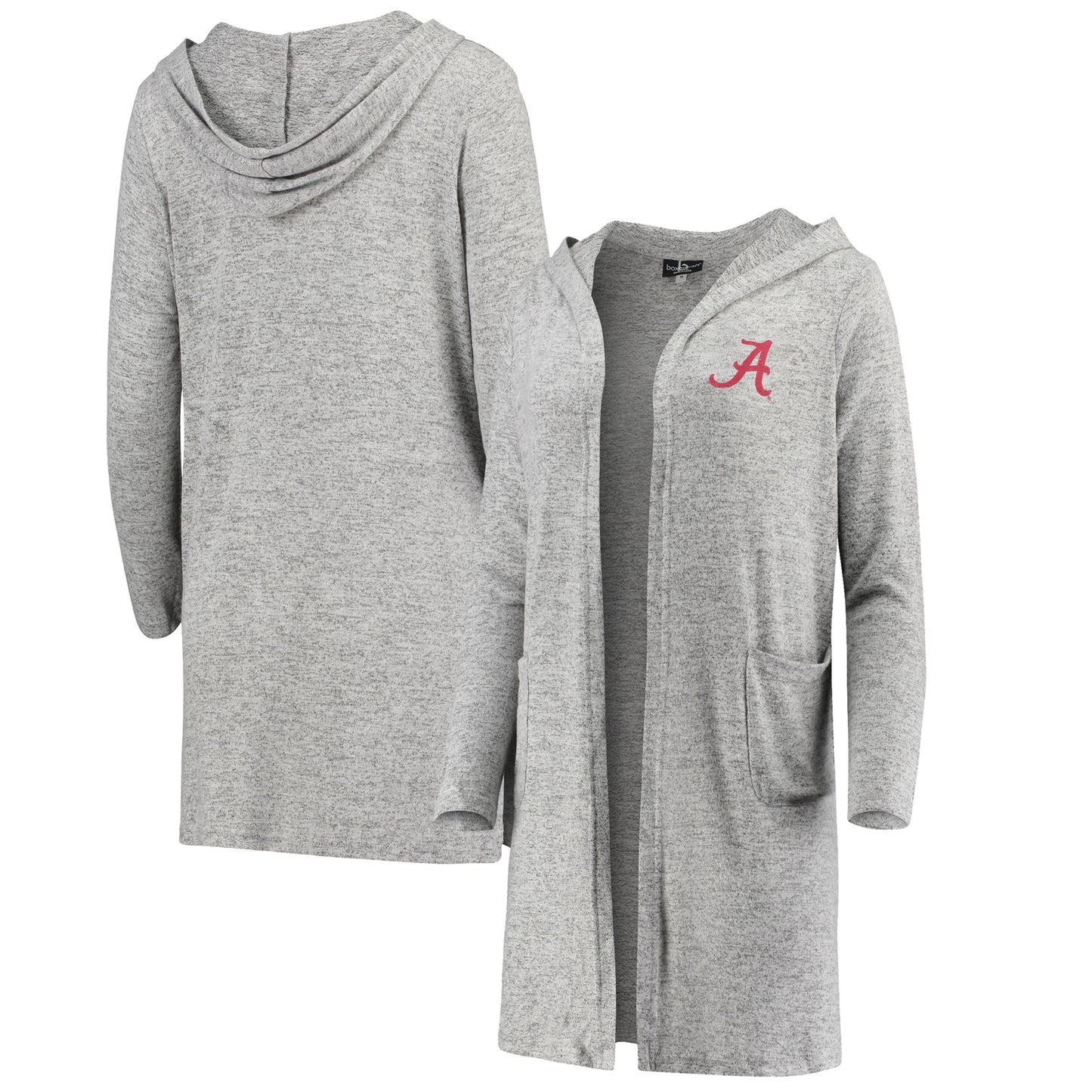 Women's Heathered Gray Alabama Crimson Tide Cuddle Soft Duster Cardigan