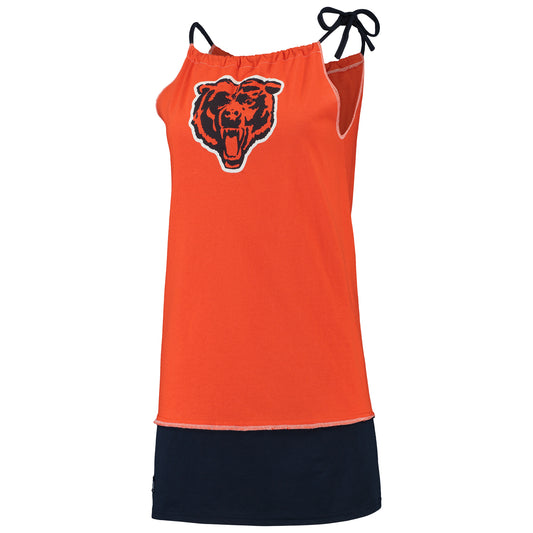 Women's Refried Apparel Orange Chicago Bears Sustainable Vintage Tank Dress