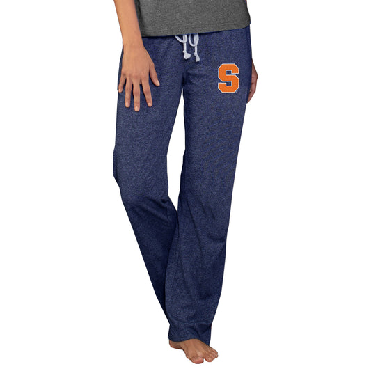 Women's Concepts Sport  Navy Syracuse Orange Quest Knit Lightweight Pants