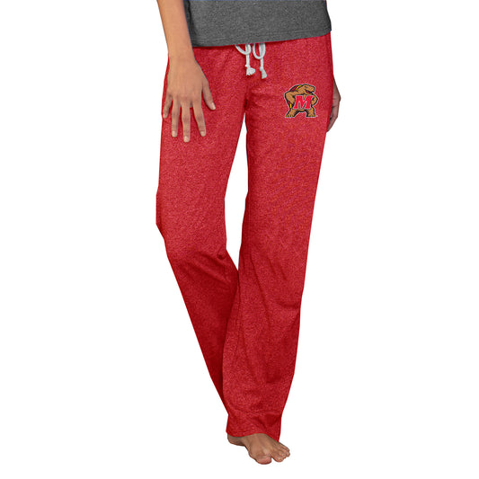 Women's Concepts Sport  Red Maryland Terrapins Quest Knit Lightweight Pants