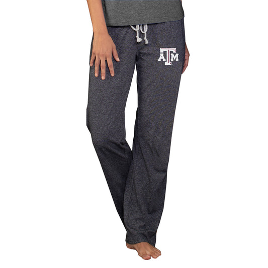 Women's Concepts Sport  Charcoal Texas A&M Aggies Quest Knit Lightweight Pants