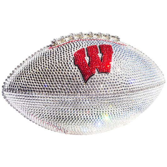 Wisconsin Badgers Swarovski Crystal Football