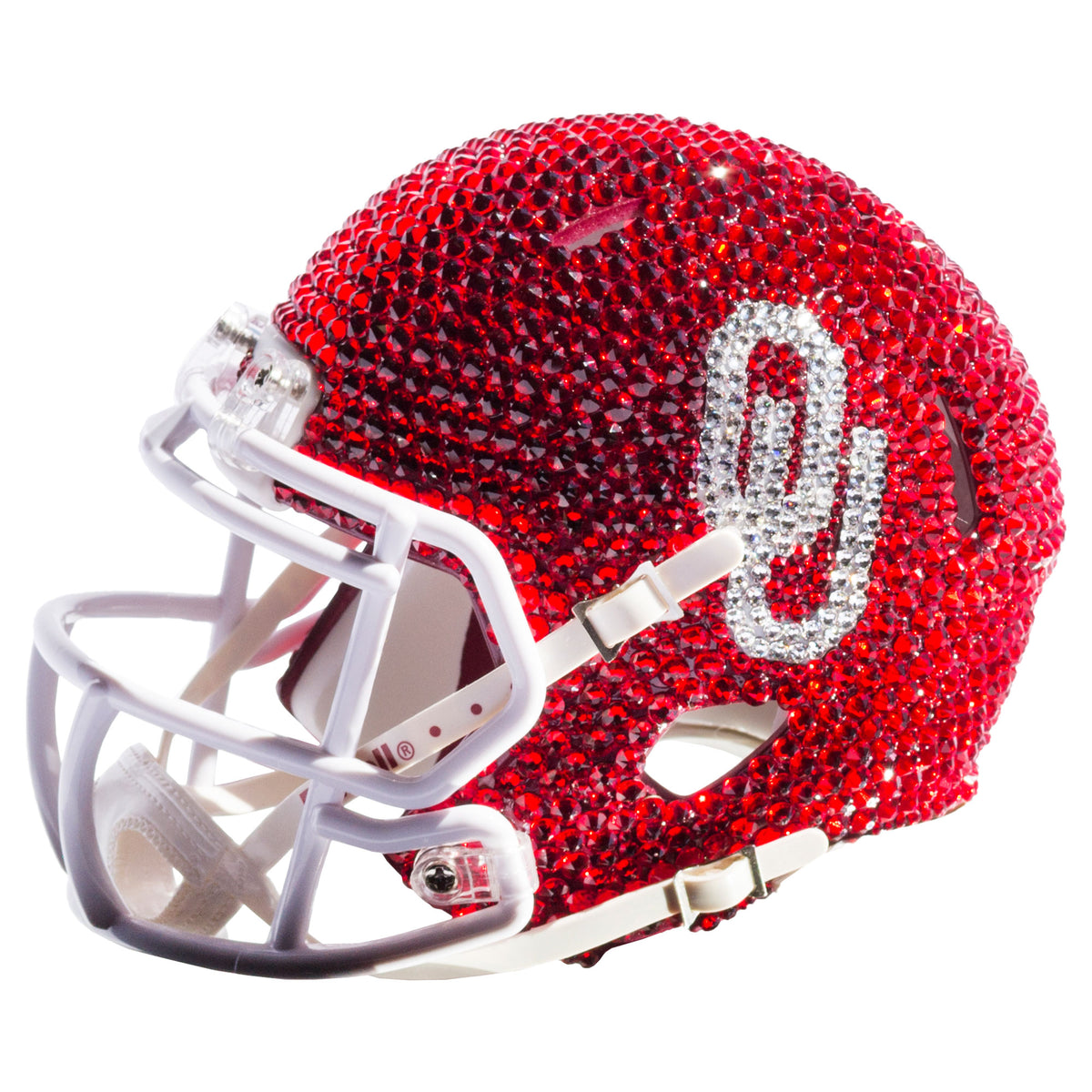 Oklahoma Sooners Swarovski Crystal Mini Football Helmet