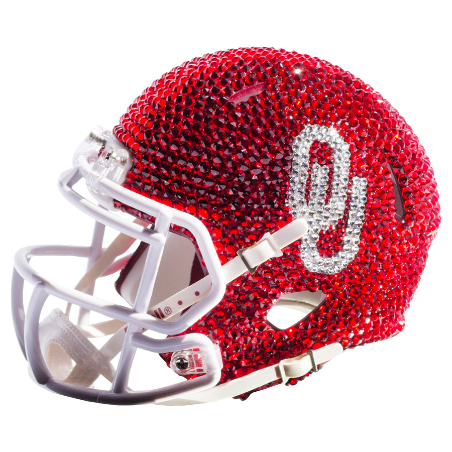Oklahoma Sooners Swarovski Crystal Mini Football Helmet