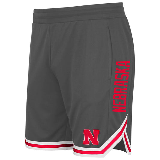 Men's Colosseum Charcoal Nebraska Huskers Continuity Shorts