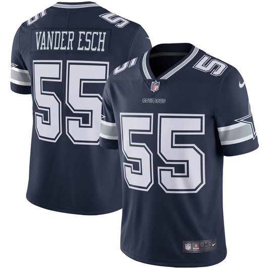 Men's Nike Leighton Vander Esch Navy Dallas Cowboys Vapor Limited Jersey