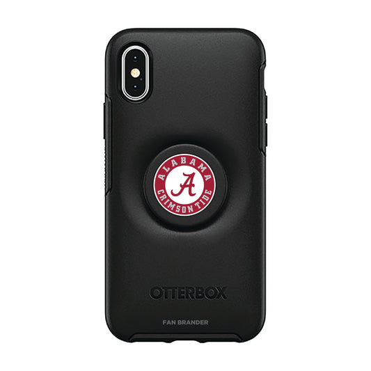 OtterBox Alabama Crimson Tide Otter + Pop Symmetry Series iPhone Case with Integrated PopSockets PopGrip