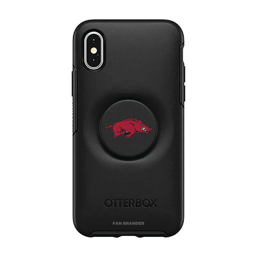 OtterBox Arkansas Razorbacks Otter + Pop Symmetry Series iPhone Case with Integrated PopSockets PopGrip