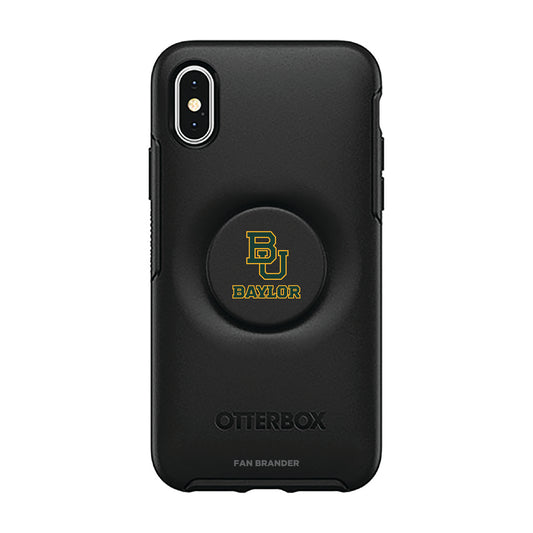 OtterBox Baylor Bears Otter + Pop Symmetry Series iPhone Case with Integrated PopSockets PopGrip