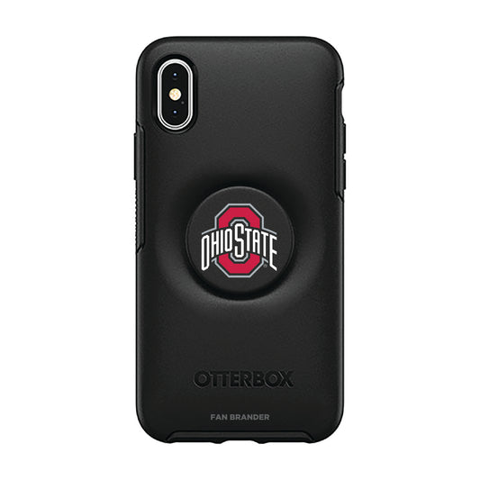 OtterBox Ohio State Buckeyes Otter + Pop Symmetry Series iPhone Case with Integrated PopSockets PopGrip