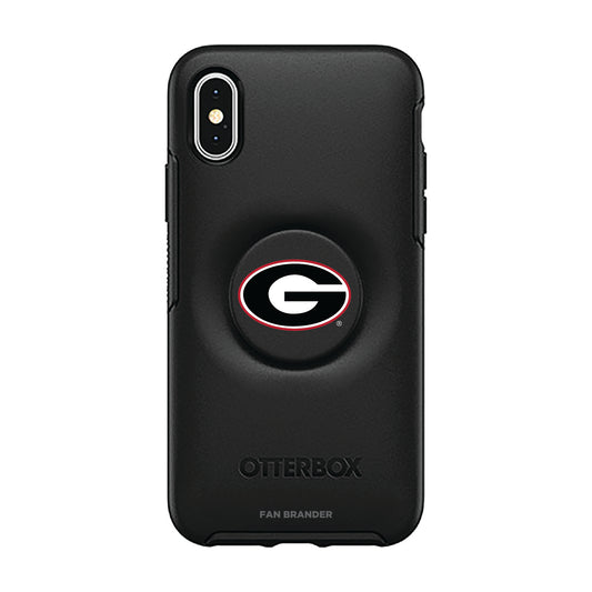 OtterBox Georgia Bulldogs Otter + Pop Symmetry Series iPhone Case with Integrated PopSockets PopGrip