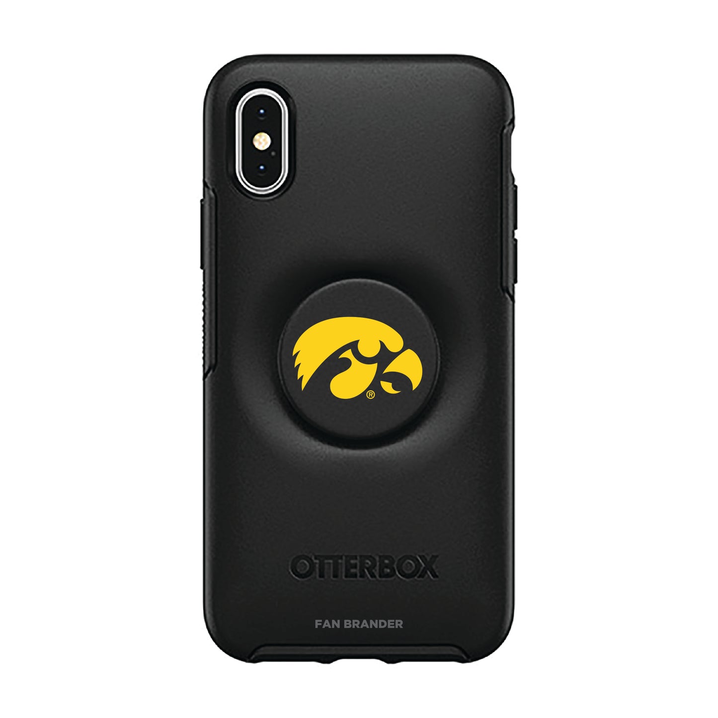 OtterBox Iowa Hawkeyes Otter + Pop Symmetry Series iPhone Case with Integrated PopSockets PopGrip