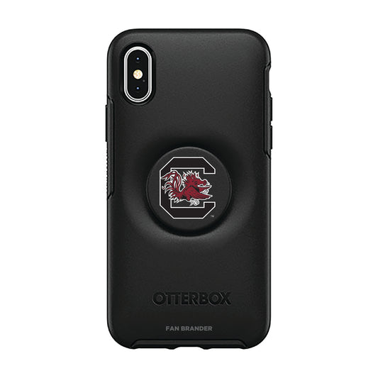 OtterBox South Carolina Gamecocks Otter + Pop Symmetry Series iPhone Case with Integrated PopSockets PopGrip