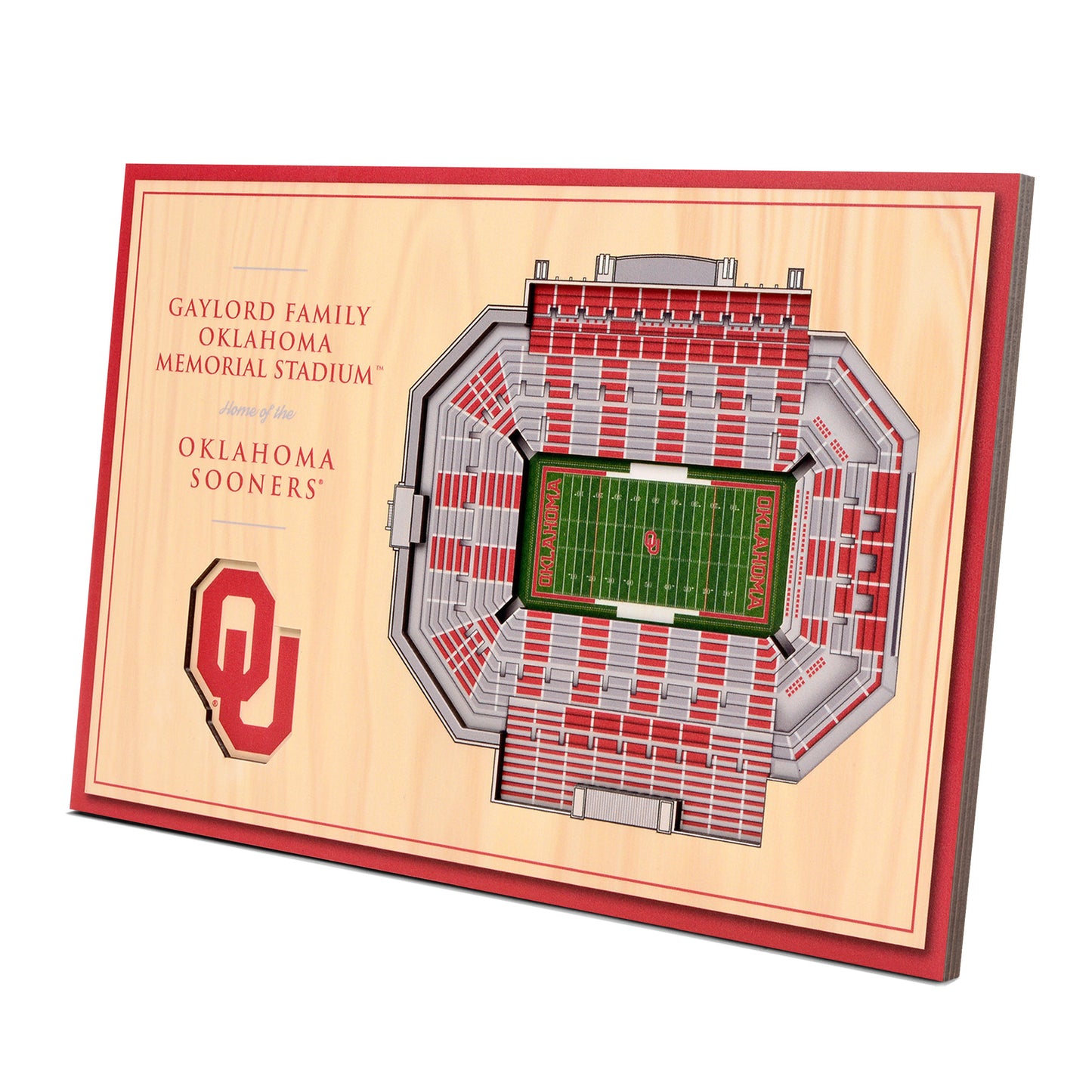 Oklahoma Sooners 14'' x 10.5'' 3D StadiumViews Desktop Display