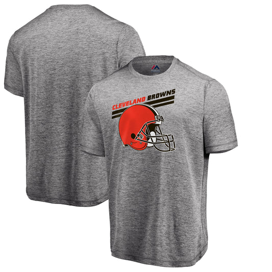 Men's Majestic Heathered Gray Cleveland Browns Showtime Pro Grade T-Shirt