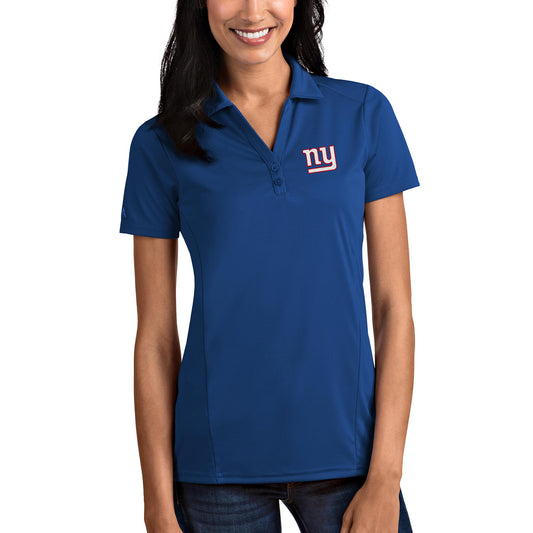 Women's Antigua Royal New York Giants Tribute Polo