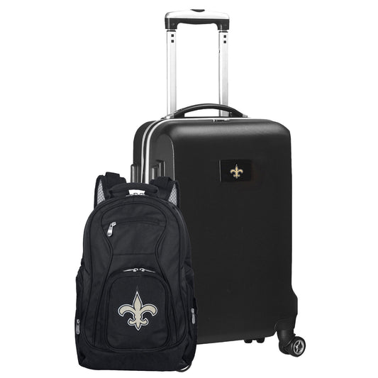 MOJO Black New Orleans Saints 2-Piece Backpack & Carry-On Set