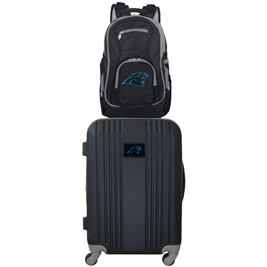 MOJO Gray Carolina Panthers 2-Piece Backpack & Carry-On Luggage Set