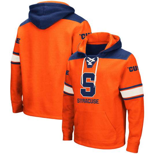 Men's Colosseum Orange Syracuse Orange 2.0 Lace-Up Pullover Hoodie