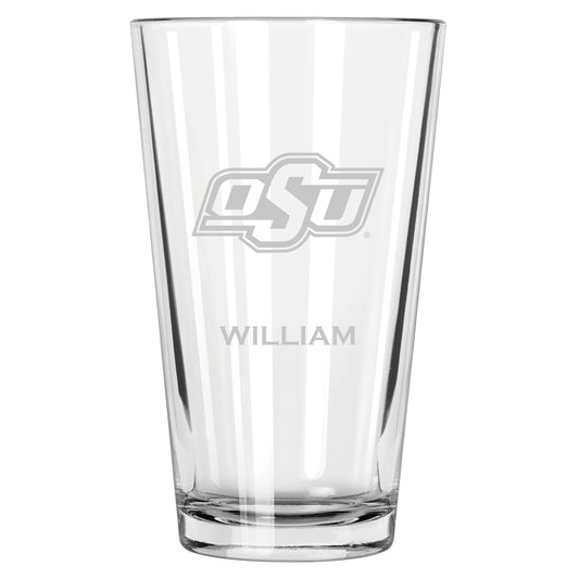 Oklahoma State Cowboys 16oz. Personalized Etched Pint Glass