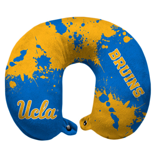 UCLA Bruins 12'' x 13'' Splatter Print Polyester Travel Pillow