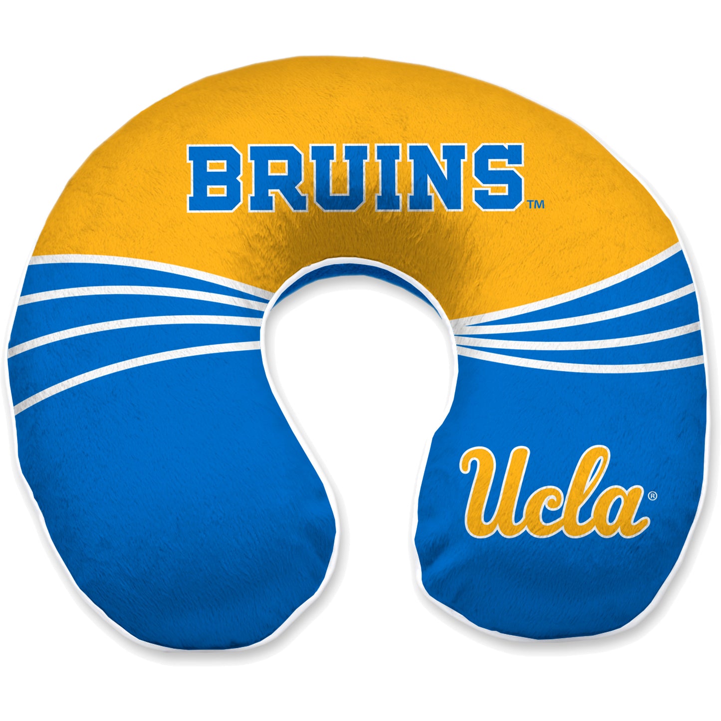 UCLA Bruins 12'' x 13'' Wave Memory Foam Travel Pillow