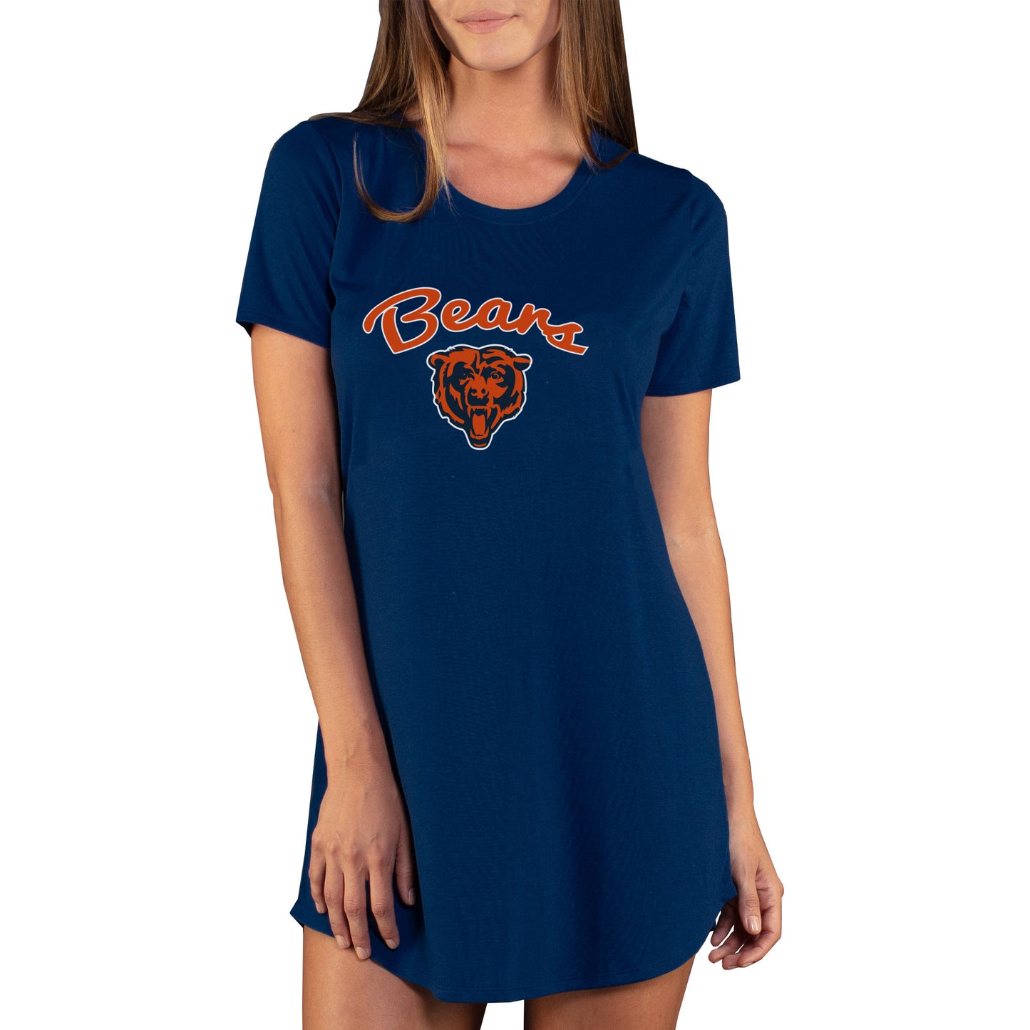 Women's Concepts Sport Navy Chicago Bears Marathon Knit Nightshirt