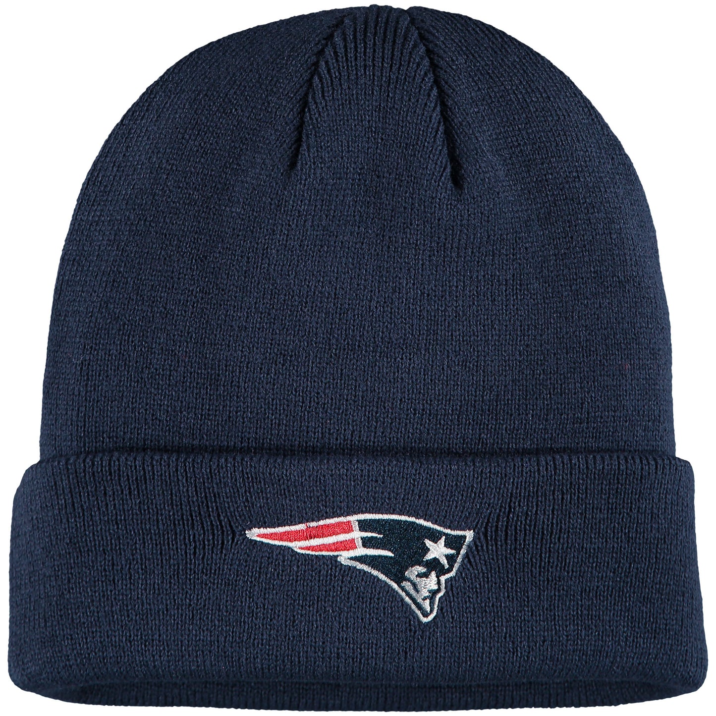 Youth Navy New England Patriots Basic Cuffed Knit Hat