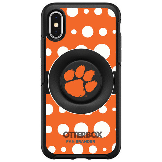 OtterBox Clemson Tigers Otter+Pop PopSocket Symmetry iPhone Case