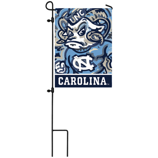 North Carolina Tar Heels Justin Patten Designed Double-Sided Garden Flag