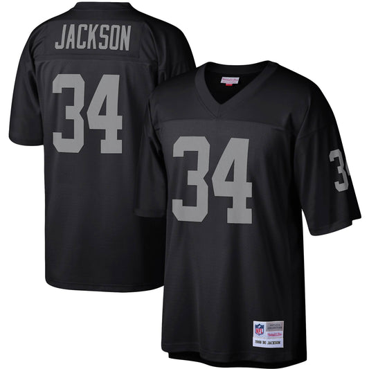 Men's Mitchell & Ness Bo Jackson Black Las Vegas Raiders Legacy Replica Jersey