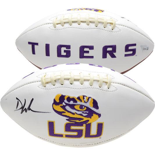 Devin White LSU Tigers Autographed White Panel Football