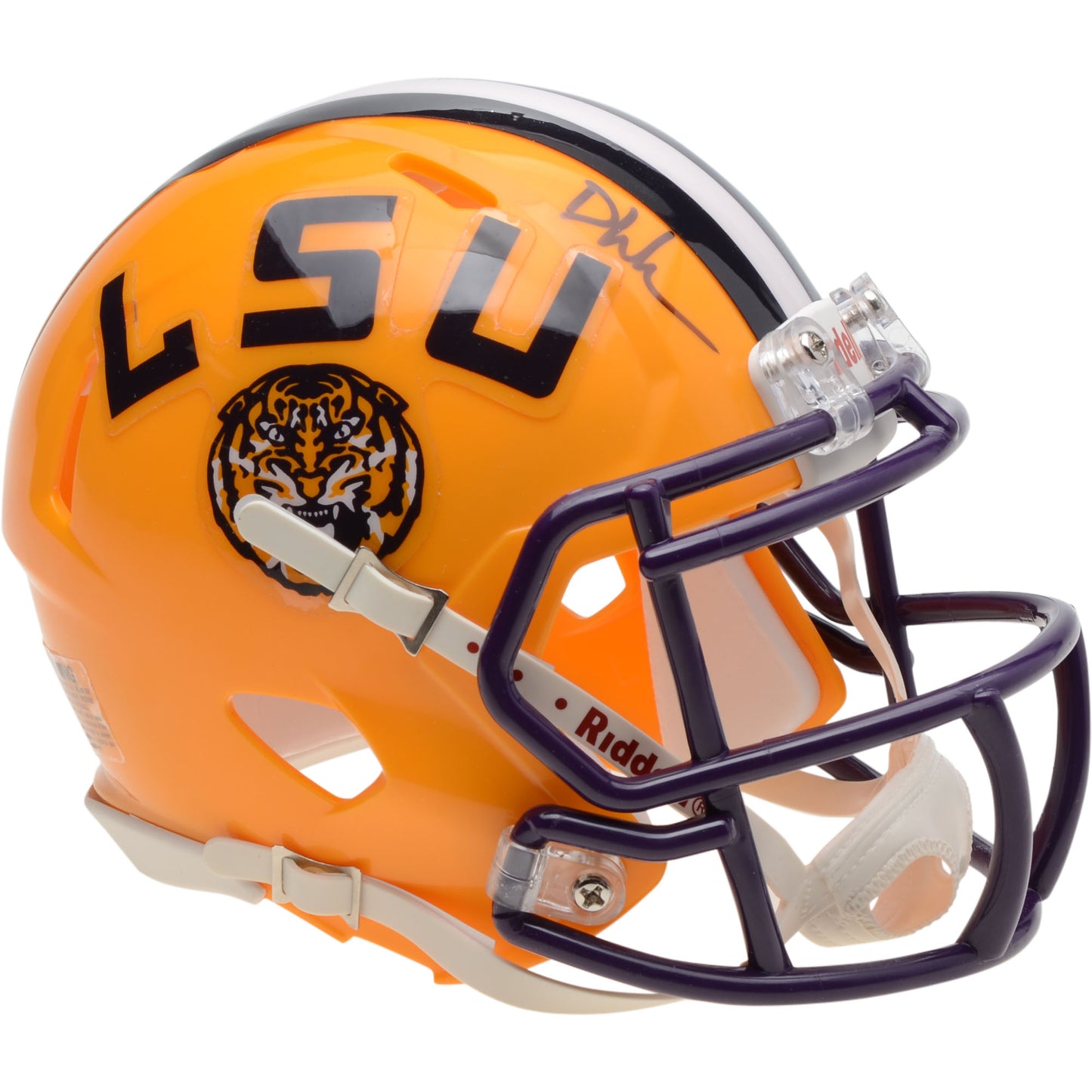 Devin White LSU Tigers Autographed Riddell Speed Mini Helmet